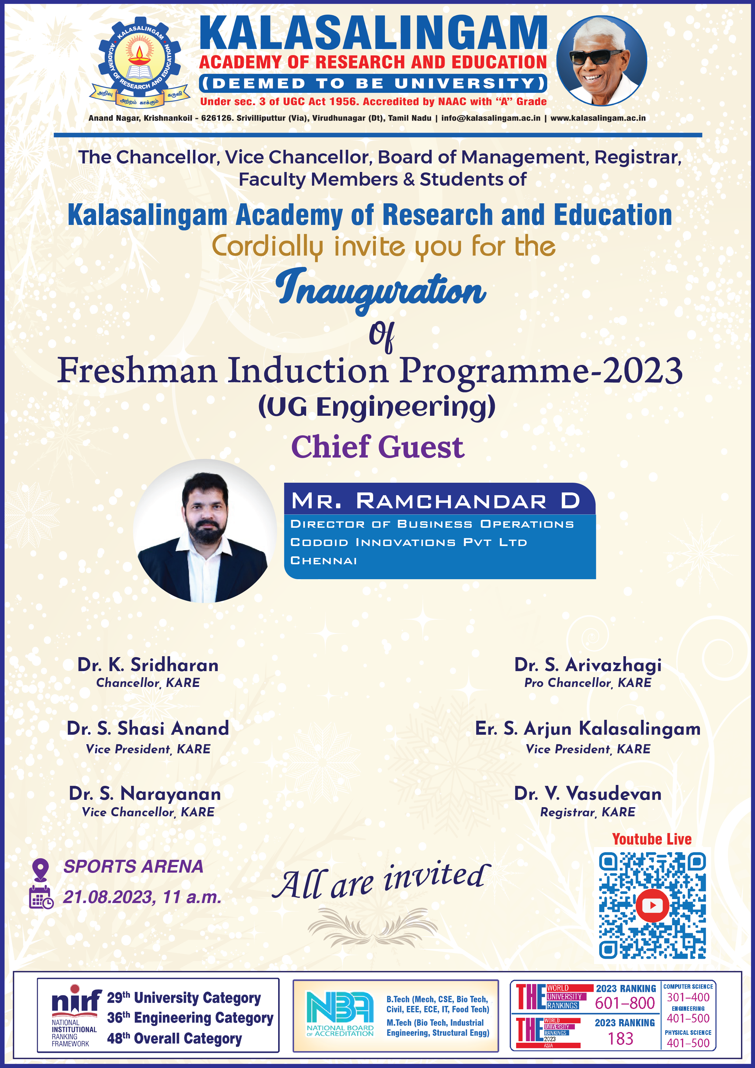 Arulmigu Kalasalingam College Of Education
